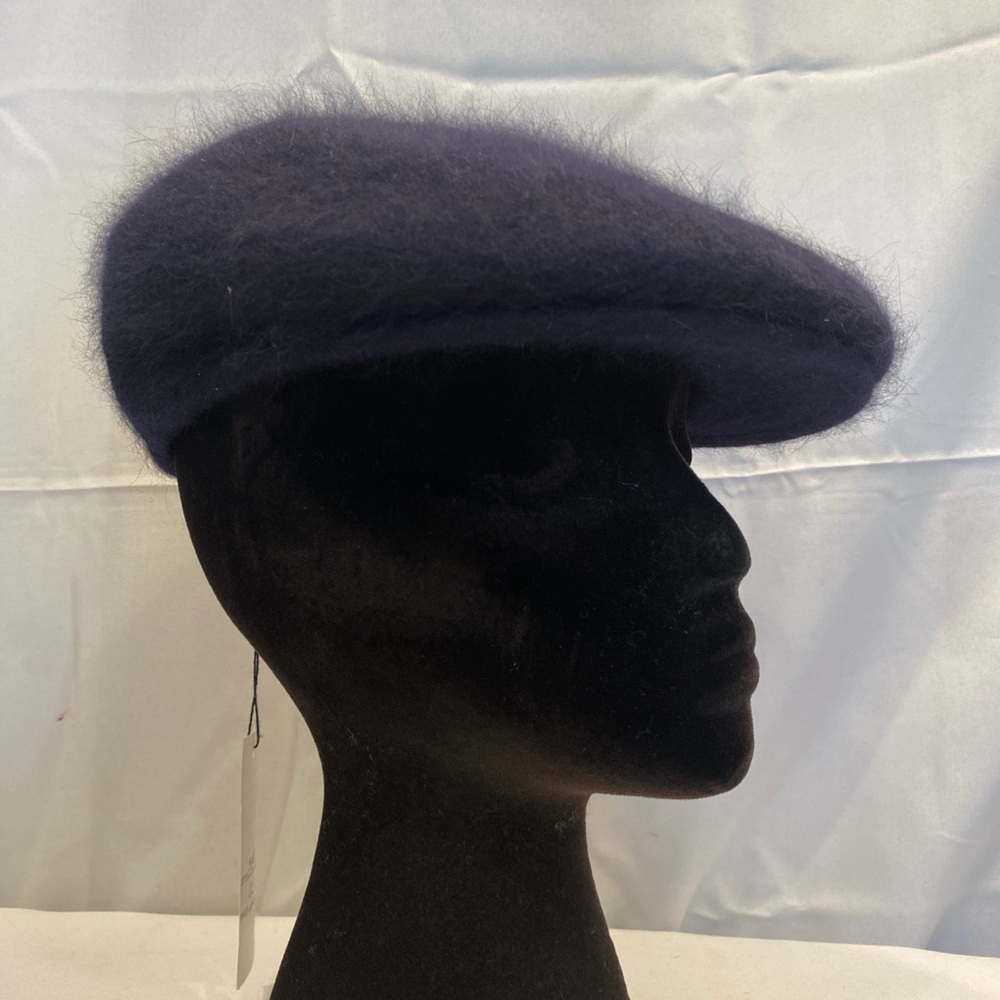 NWT KOKIN Vintage 90s Chic Navy Blue Women's Beret Hat - Picture 3 of 6